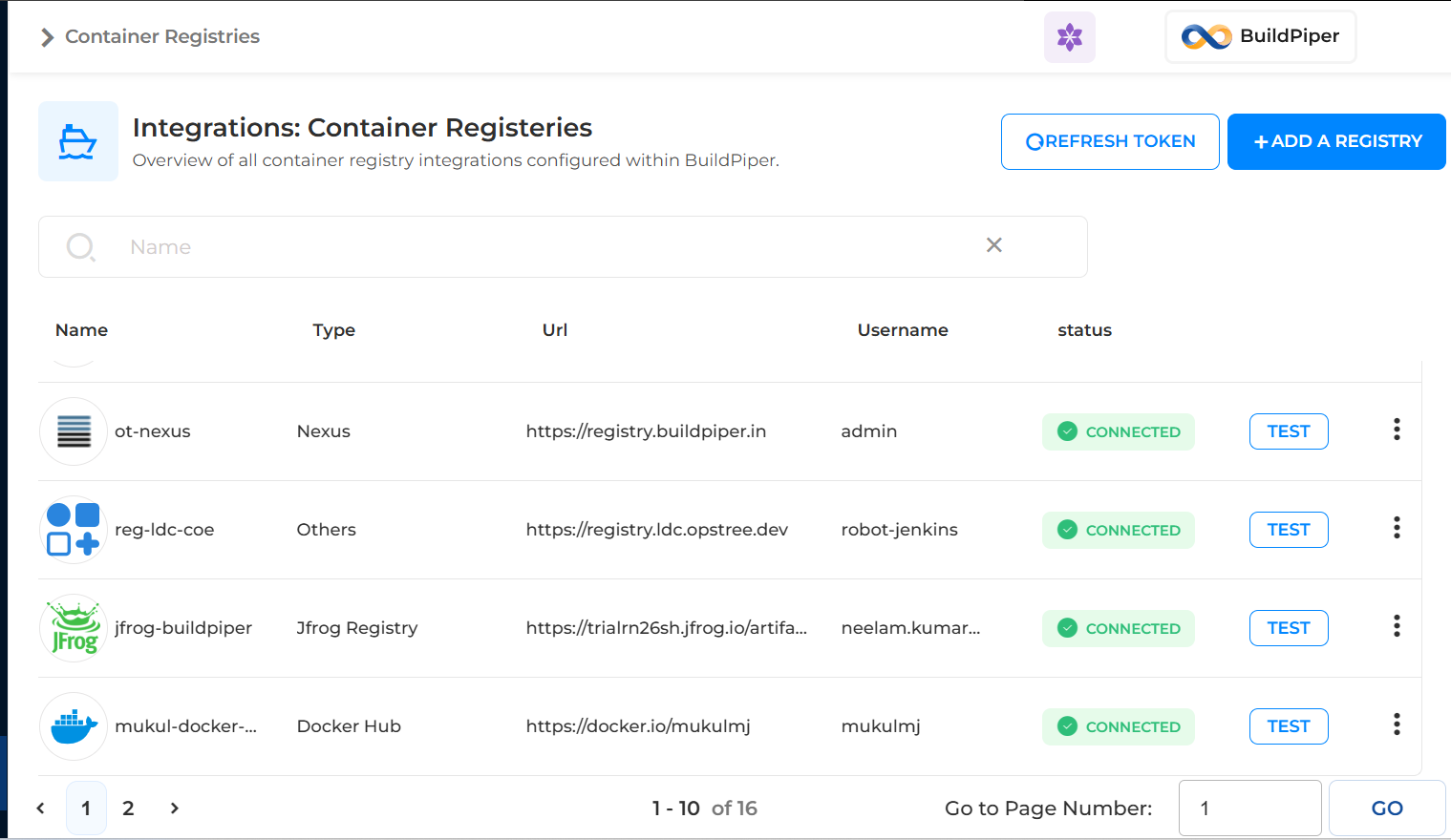 Container Registries – BuildPiper Developers Hub