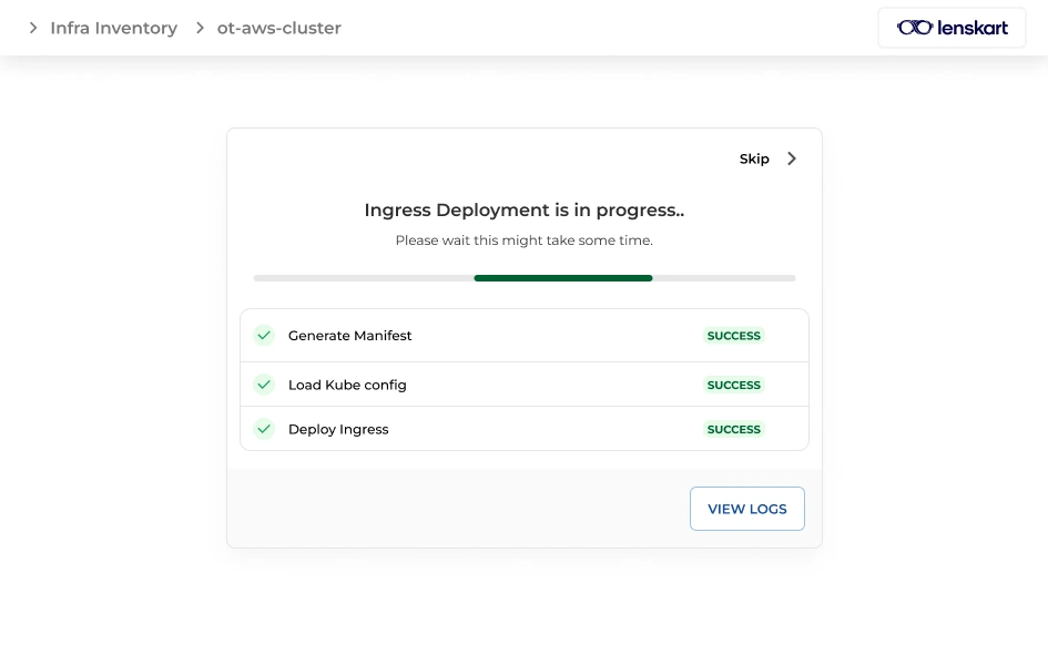 BP Snapshot: Public Ingress configuration