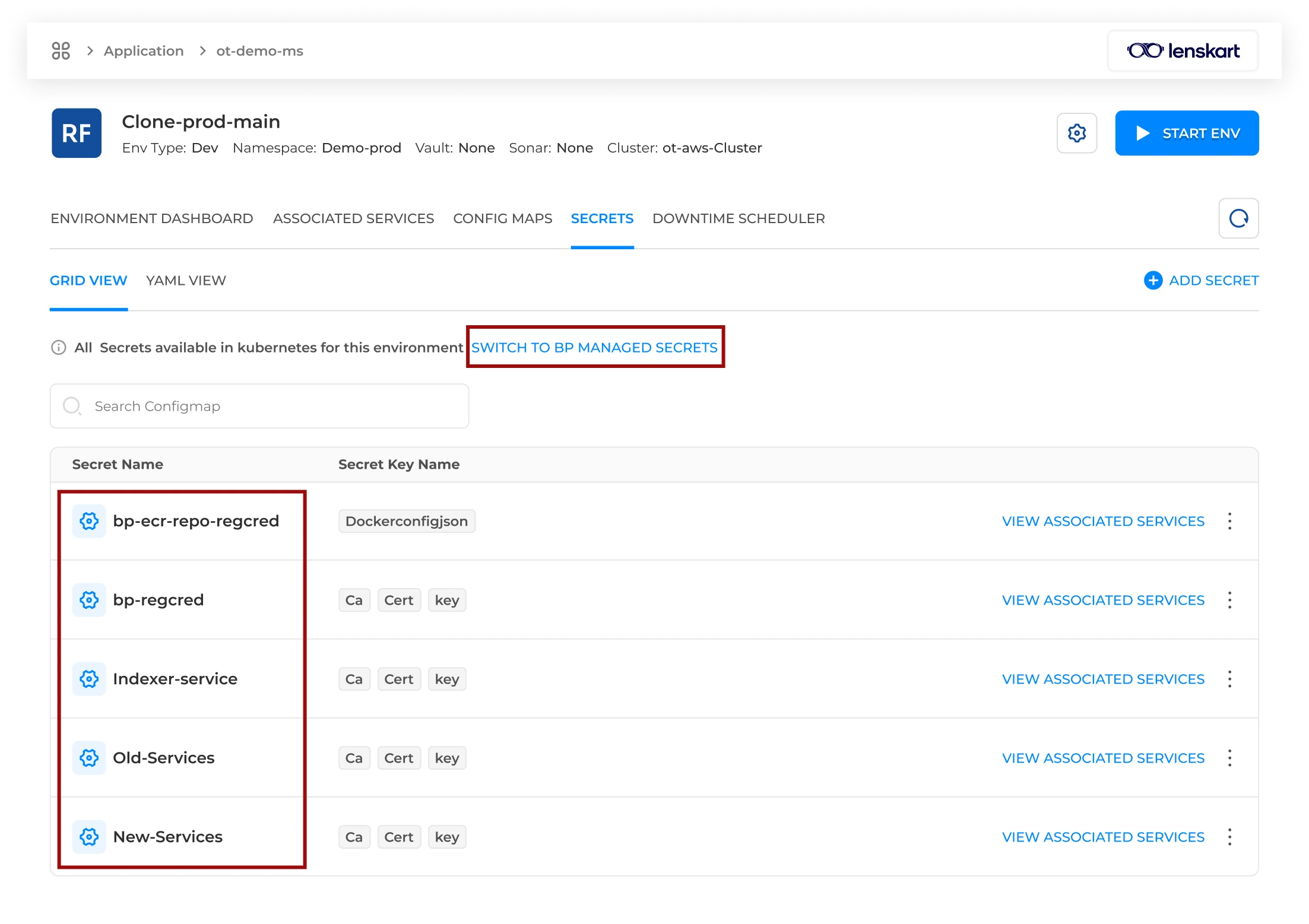 BP Snapshot: Secret management workflow
