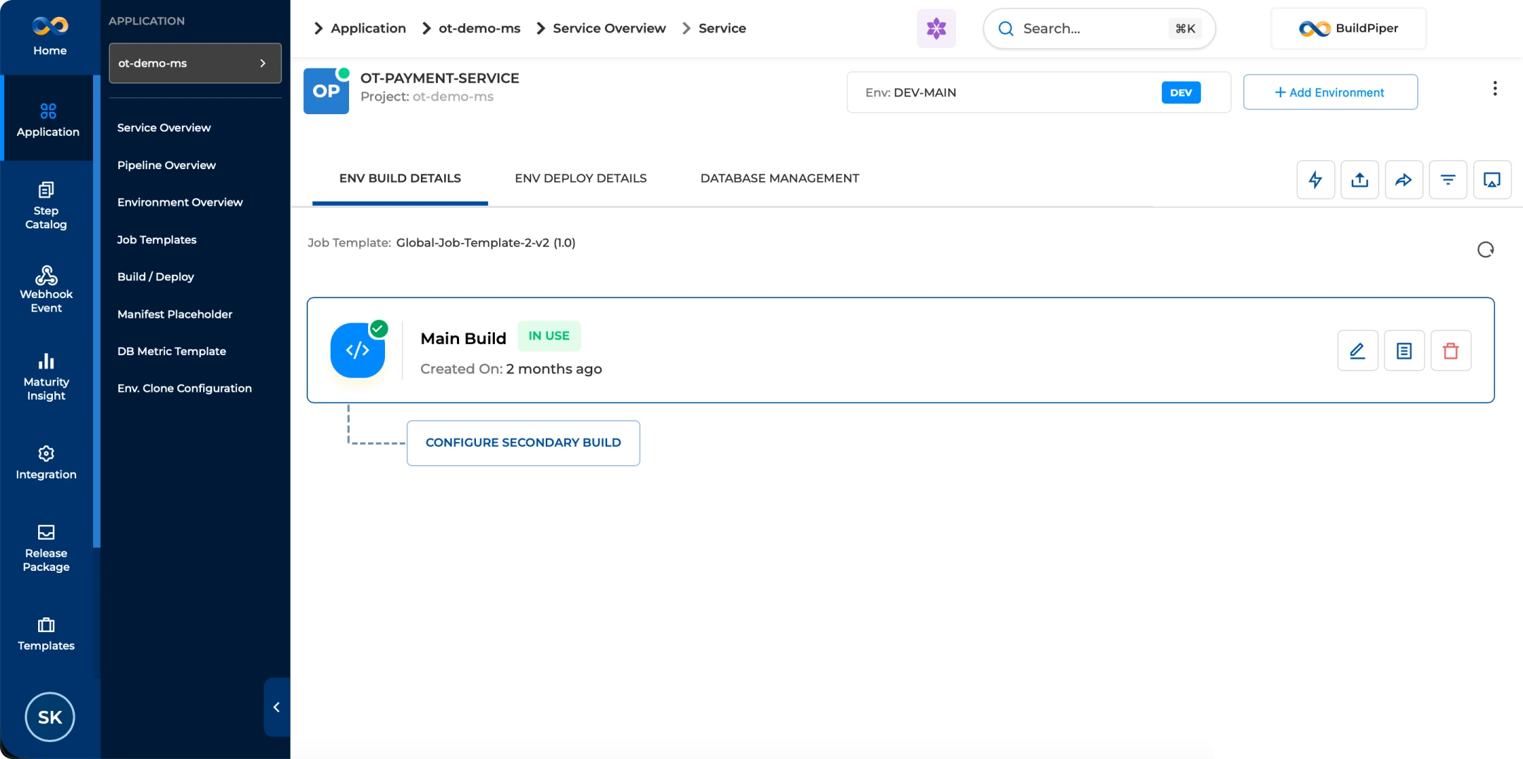 BP Snapshot: CI configurations being saved in UI