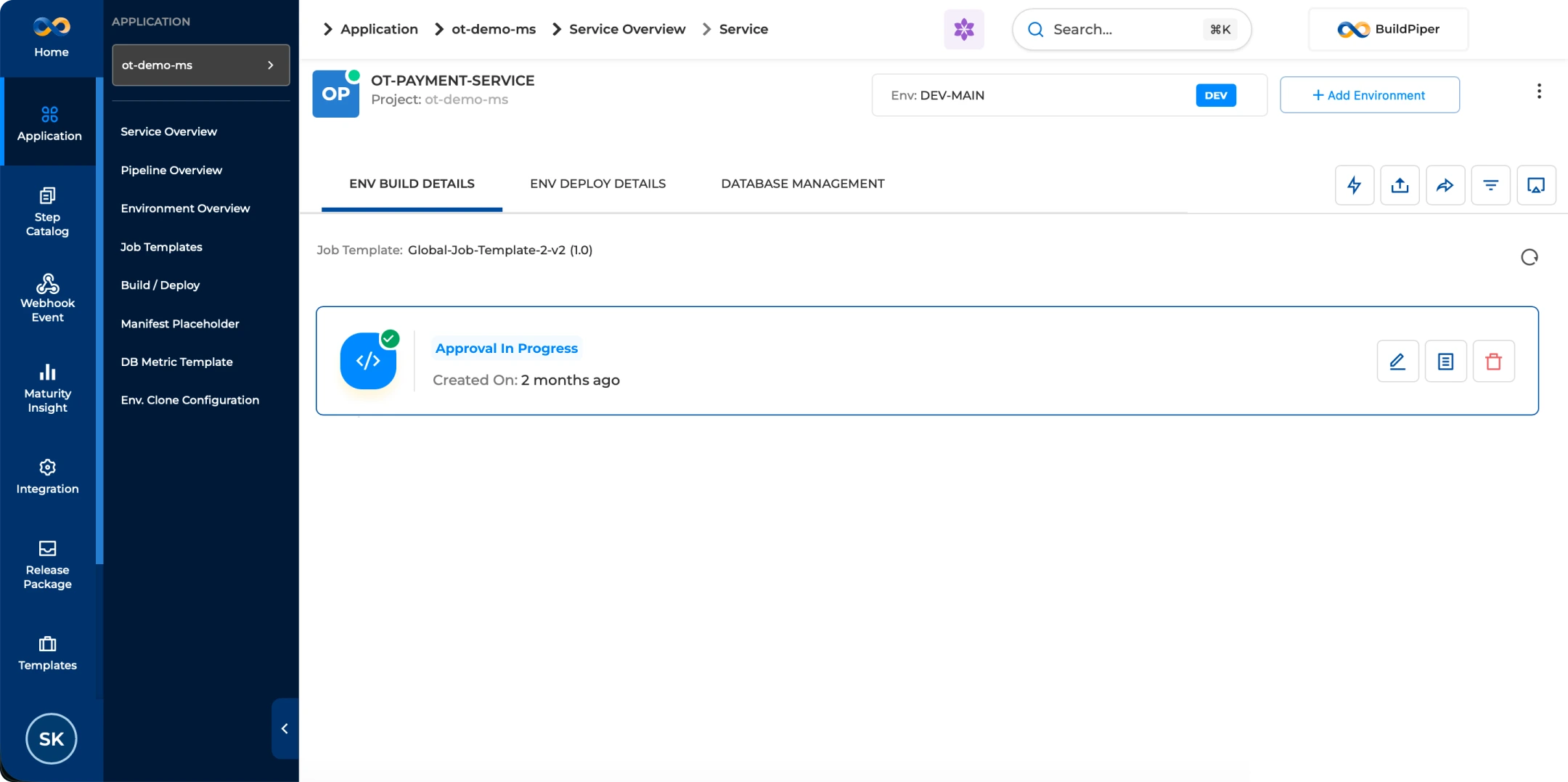BP Snapshot: CI configuration updated from Approval in Progress to In-use via BP versioning job