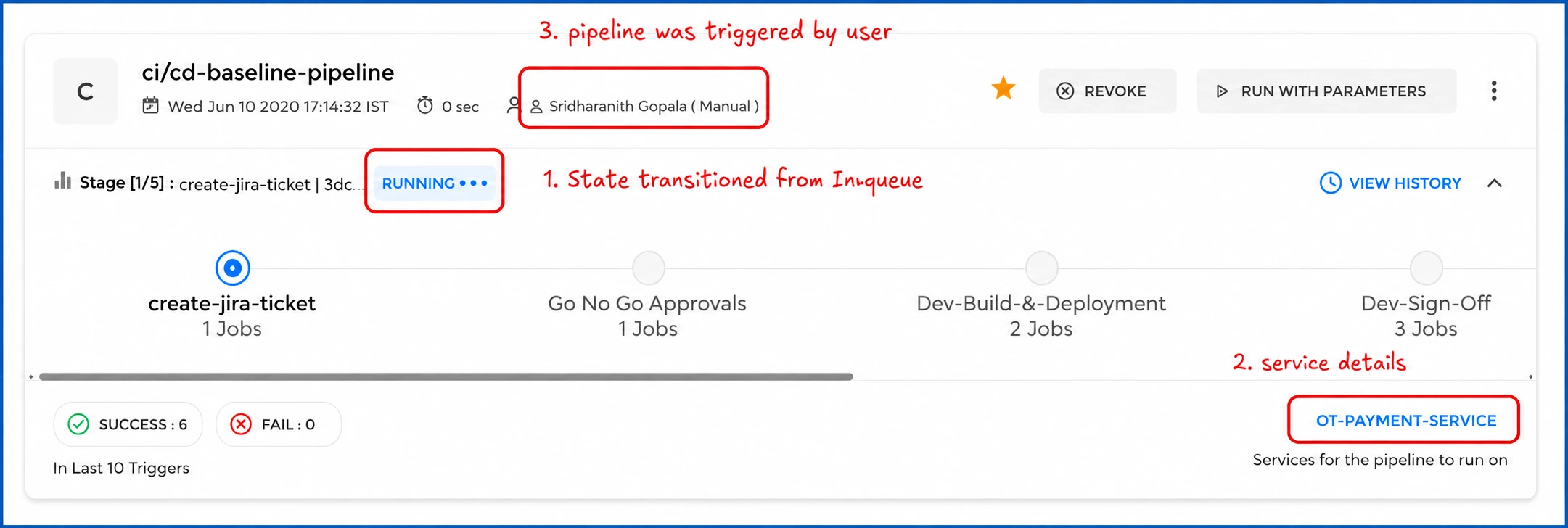 BP Screenshot: Pipeline card has been updated